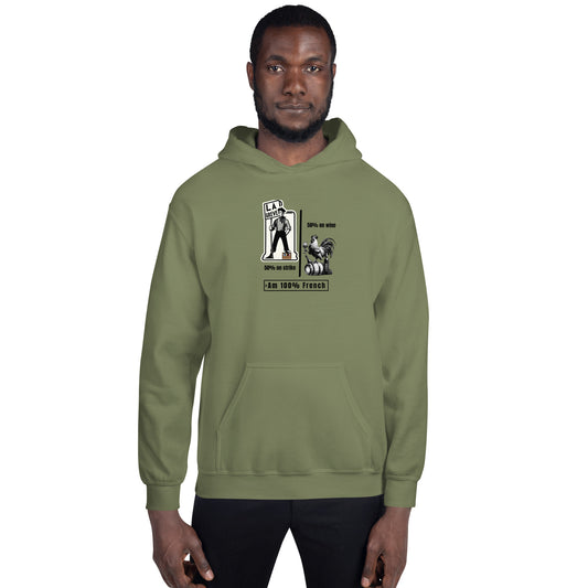 French Protest & Wine-Enthusiast Unisex Hoodie