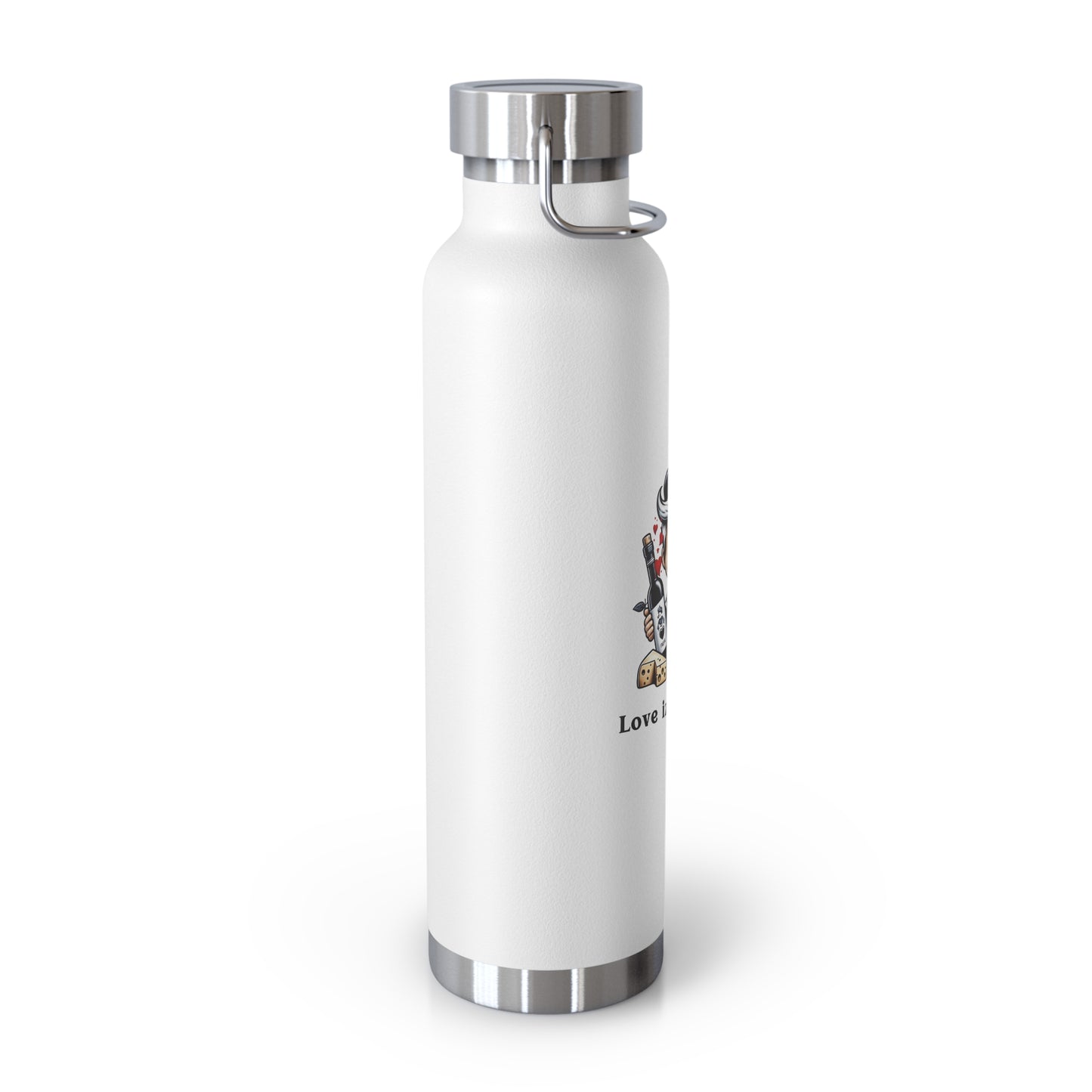 French Cupid's copper insulated bottle