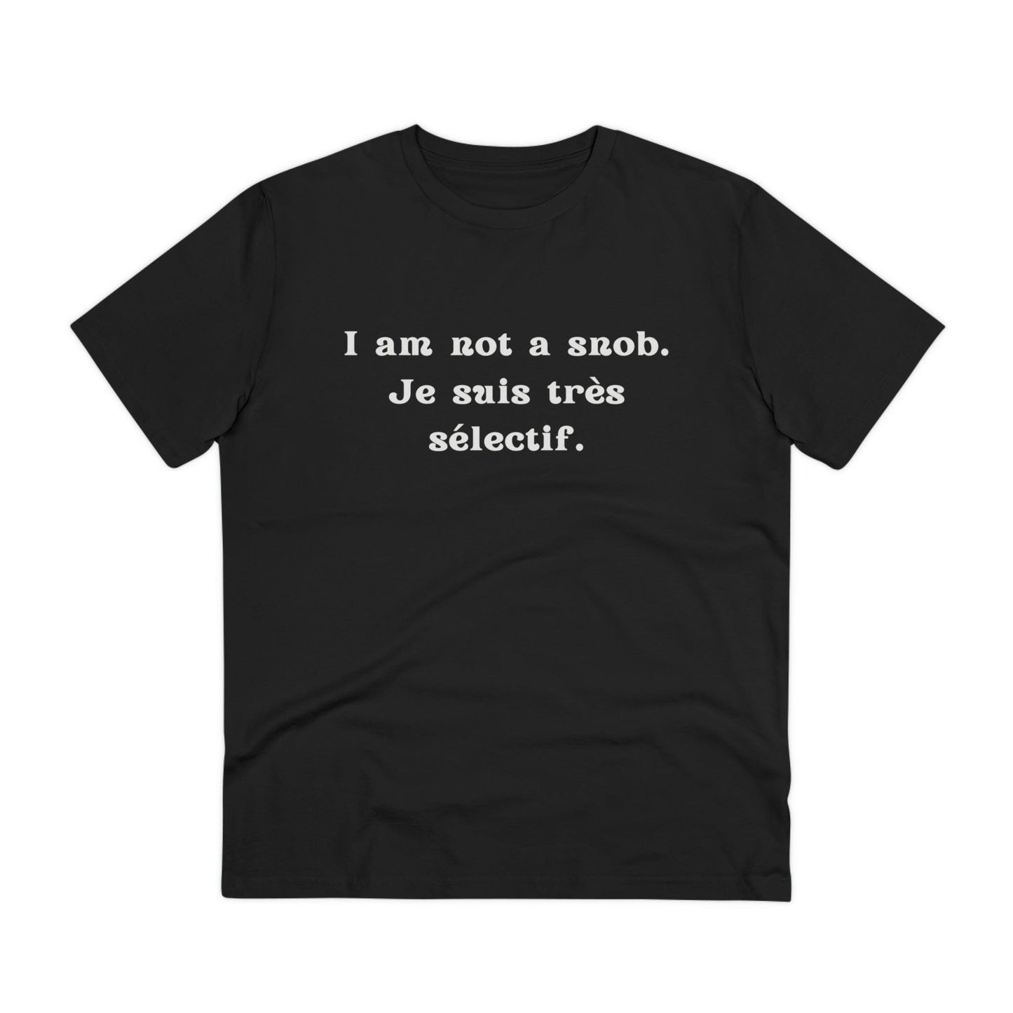 Eco-Friendly Wit: Organic Men's Tee for French Language & Culture Enthusiasts - Print Me Happiness