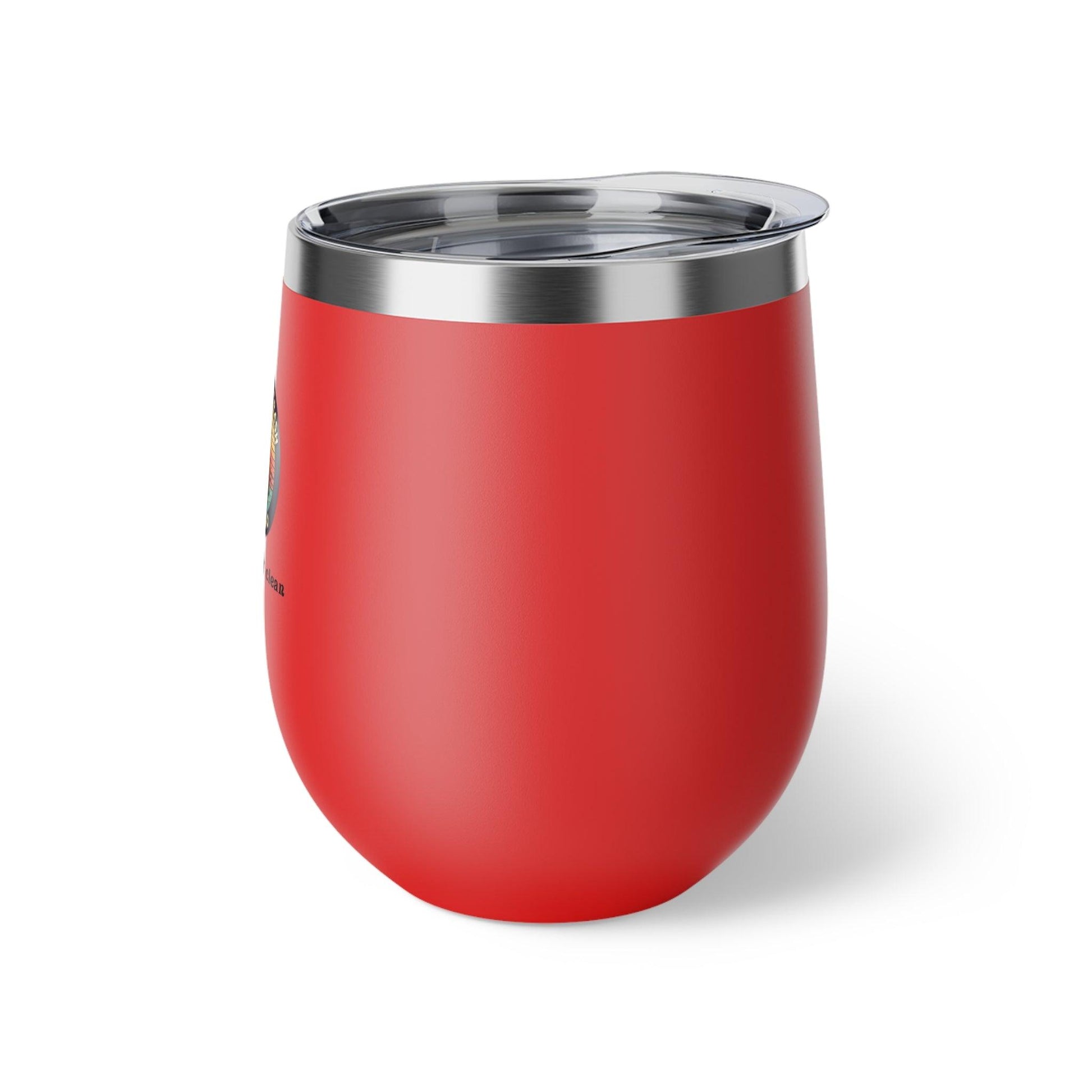 Eco-Warrior Pup: Clean Earth Advocate Copper Vacuum Insulated Wine Tumbler, 12oz- Cold/hot drinks - Print Me Happiness