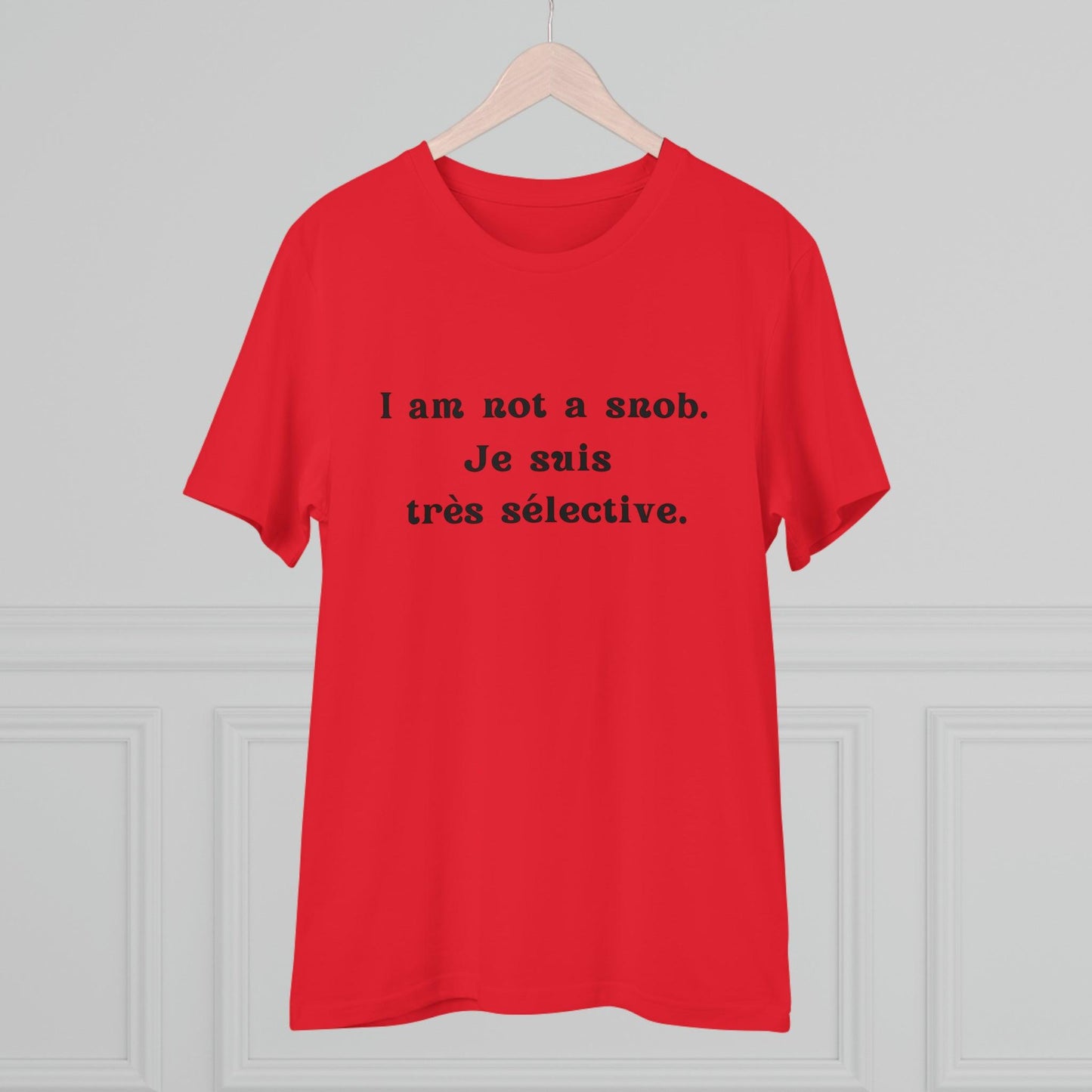 Eco-Friendly Wit: Organic Women's Tee for French Language & Culture Enthusiasts - Print Me Happiness