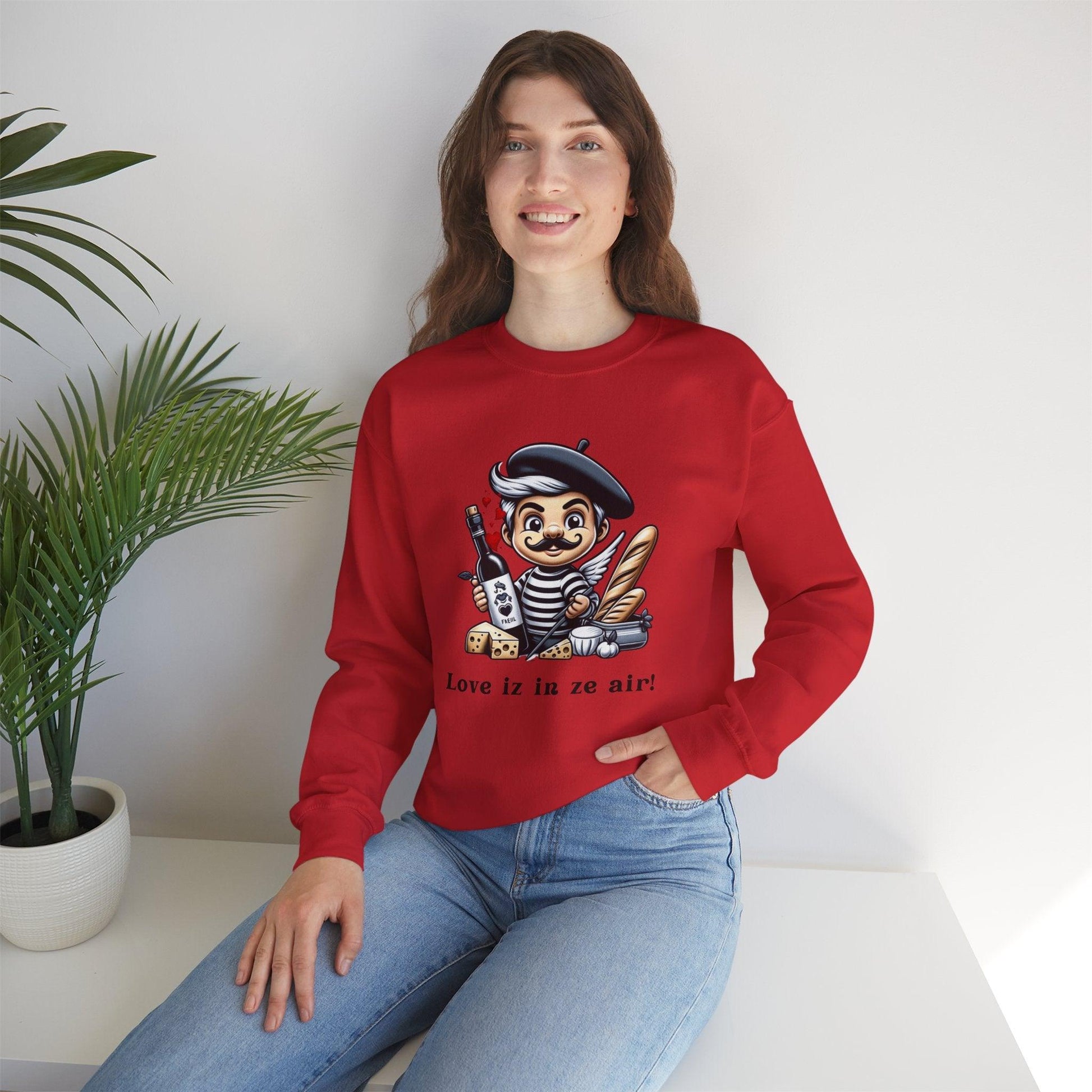 Eco-Friendly Valentine's Day Sweatshirt with a twist of ecologie à la française! - Print Me Happiness