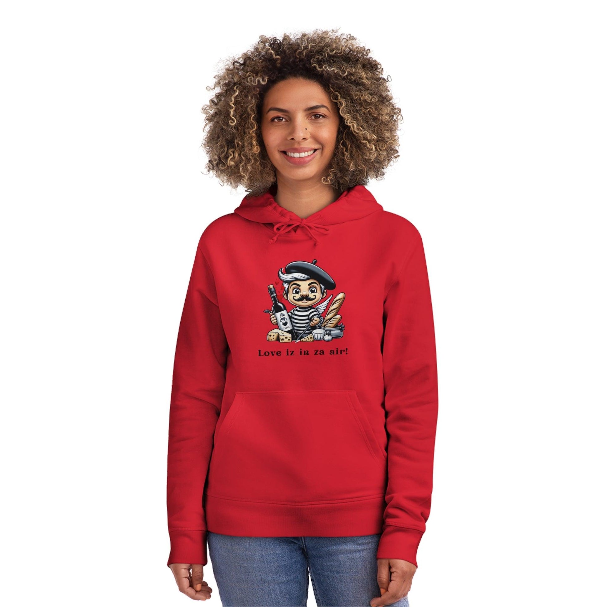 Eco-Friendly Valentine's Day Hoodie with a twist of ecologie à la française! - Print Me Happiness