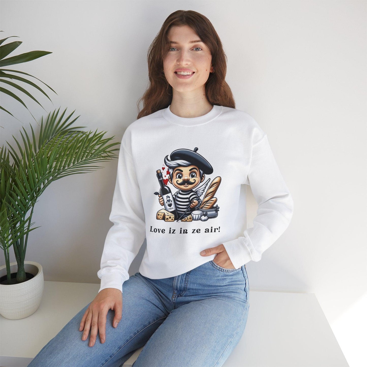 Eco-Friendly Valentine's Day Sweatshirt with a twist of ecologie à la française! - Print Me Happiness