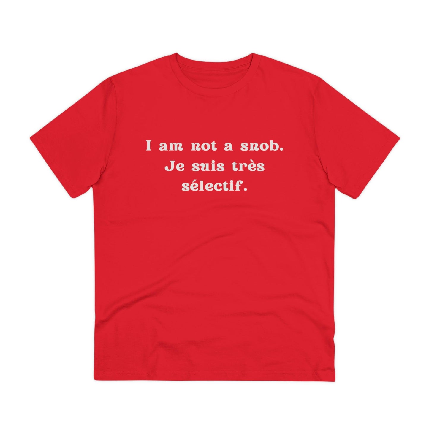 Eco-Friendly Wit: Organic Men's Tee for French Language & Culture Enthusiasts - Print Me Happiness