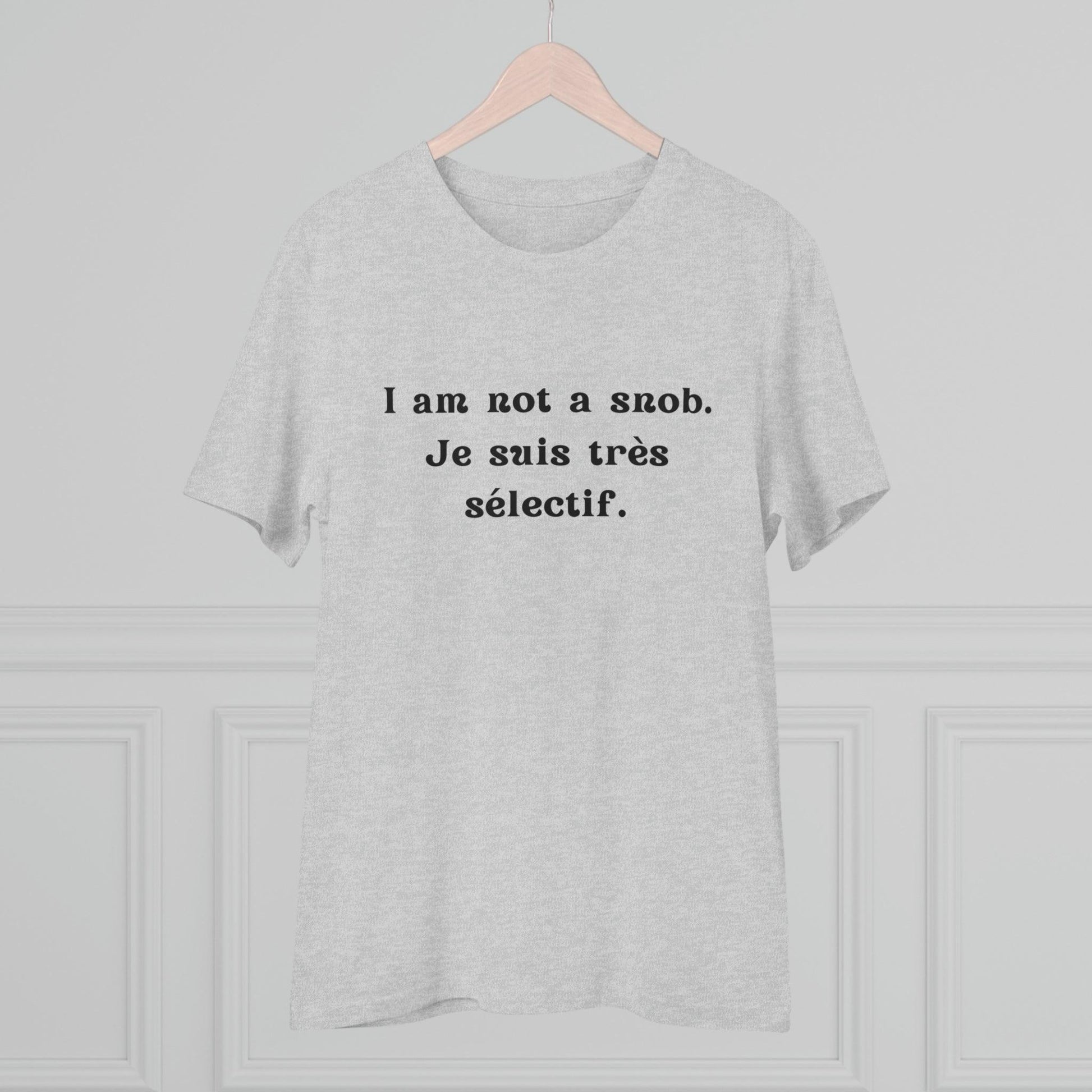 Eco-Friendly Wit: Organic Men's Tee for French Language & Culture Enthusiasts - Print Me Happiness