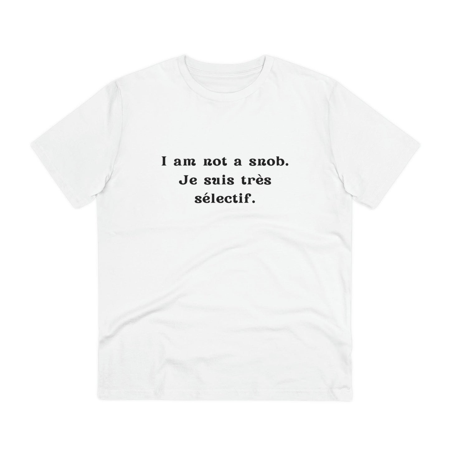 Eco-Friendly Wit: Organic Men's Tee for French Language & Culture Enthusiasts - Print Me Happiness