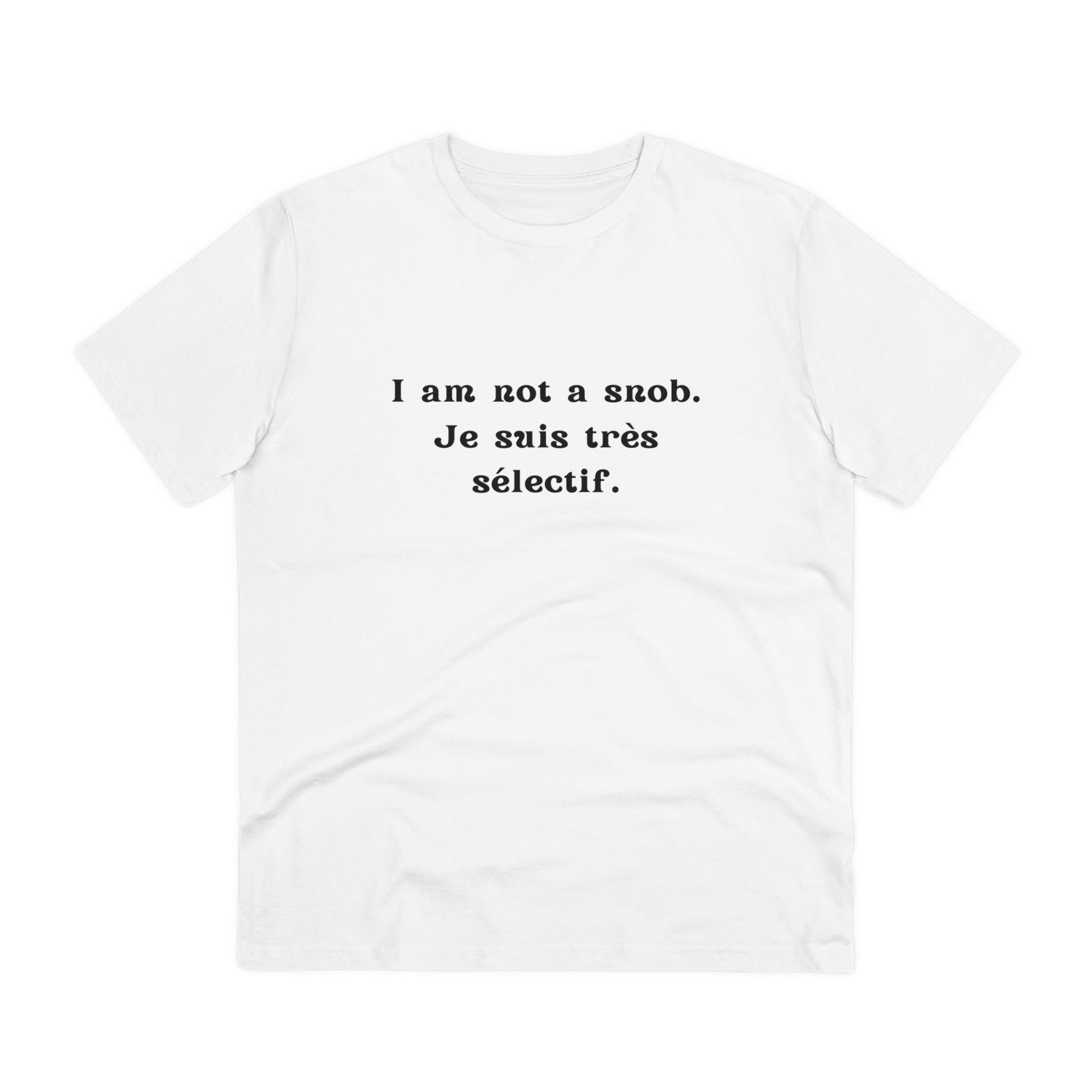 Eco-Friendly Wit: Organic Men's Tee for French Language & Culture Enthusiasts - Print Me Happiness