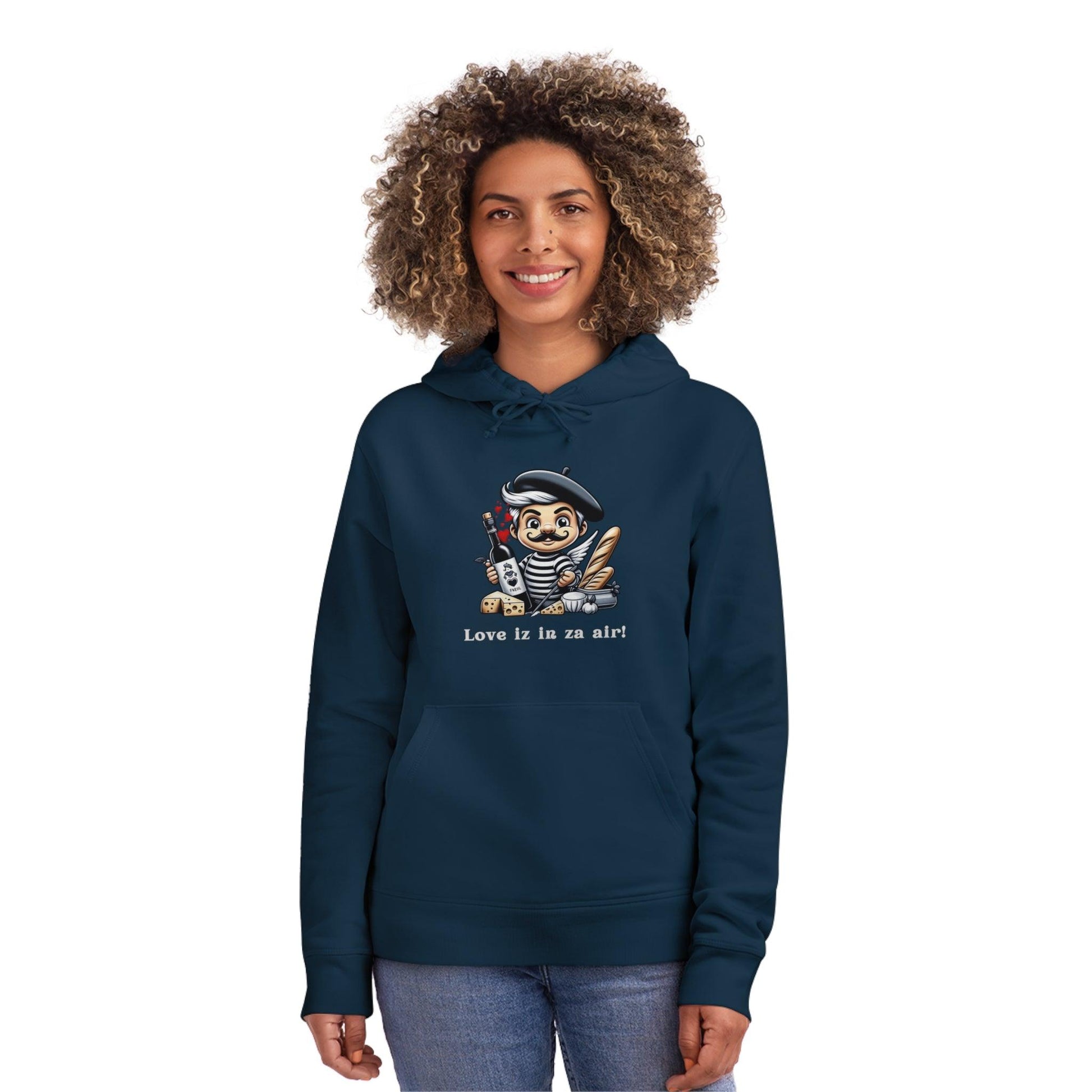 Eco-Friendly Valentine's Day Hoodie with a twist of ecologie à la française! - Print Me Happiness