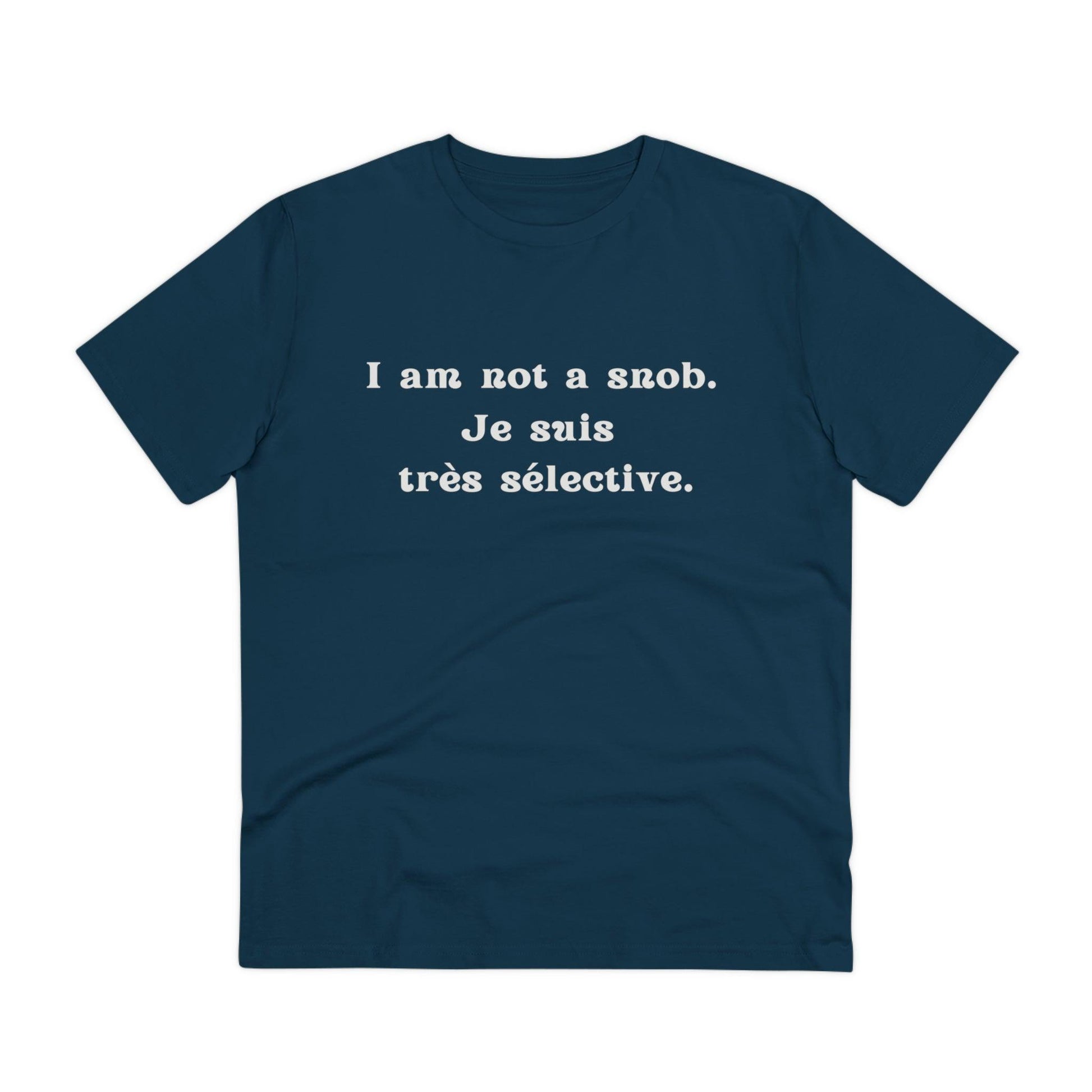 Eco-Friendly Wit: Organic Women's Tee for French Language & Culture Enthusiasts - Print Me Happiness