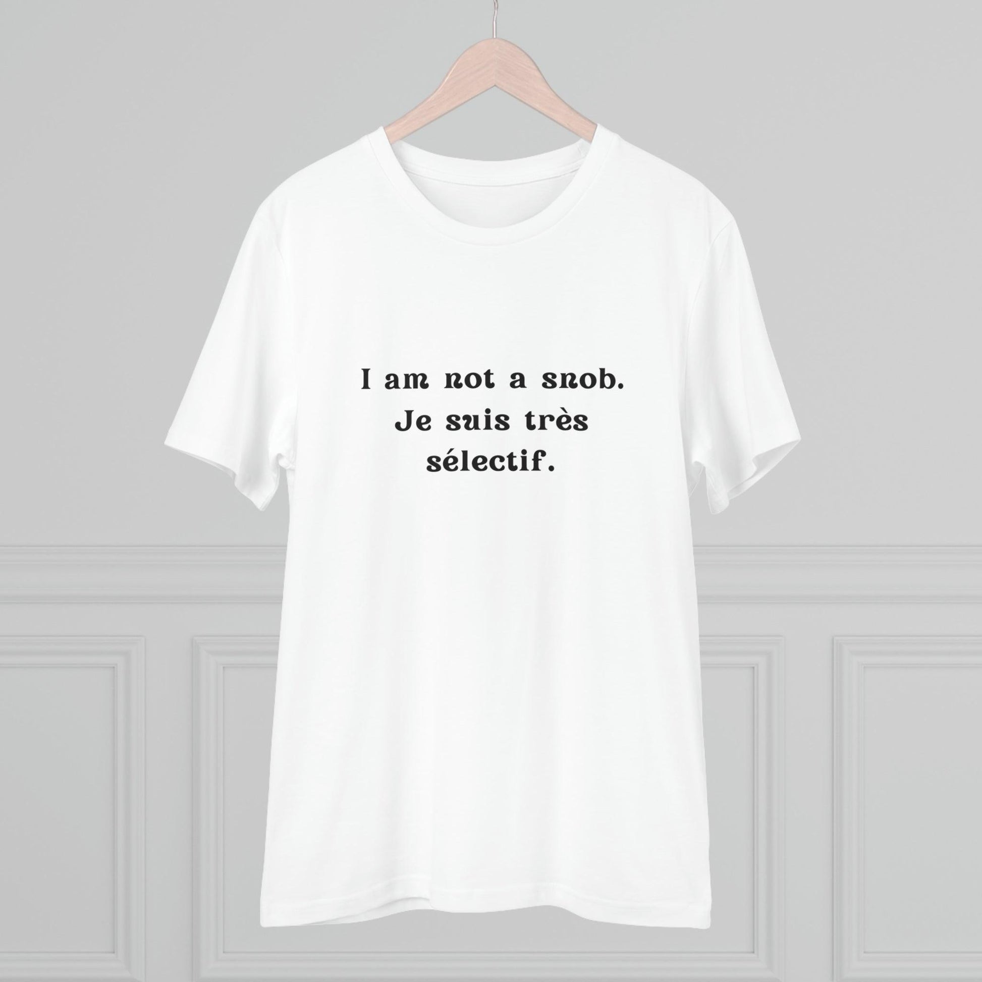 Eco-Friendly Wit: Organic Men's Tee for French Language & Culture Enthusiasts - Print Me Happiness