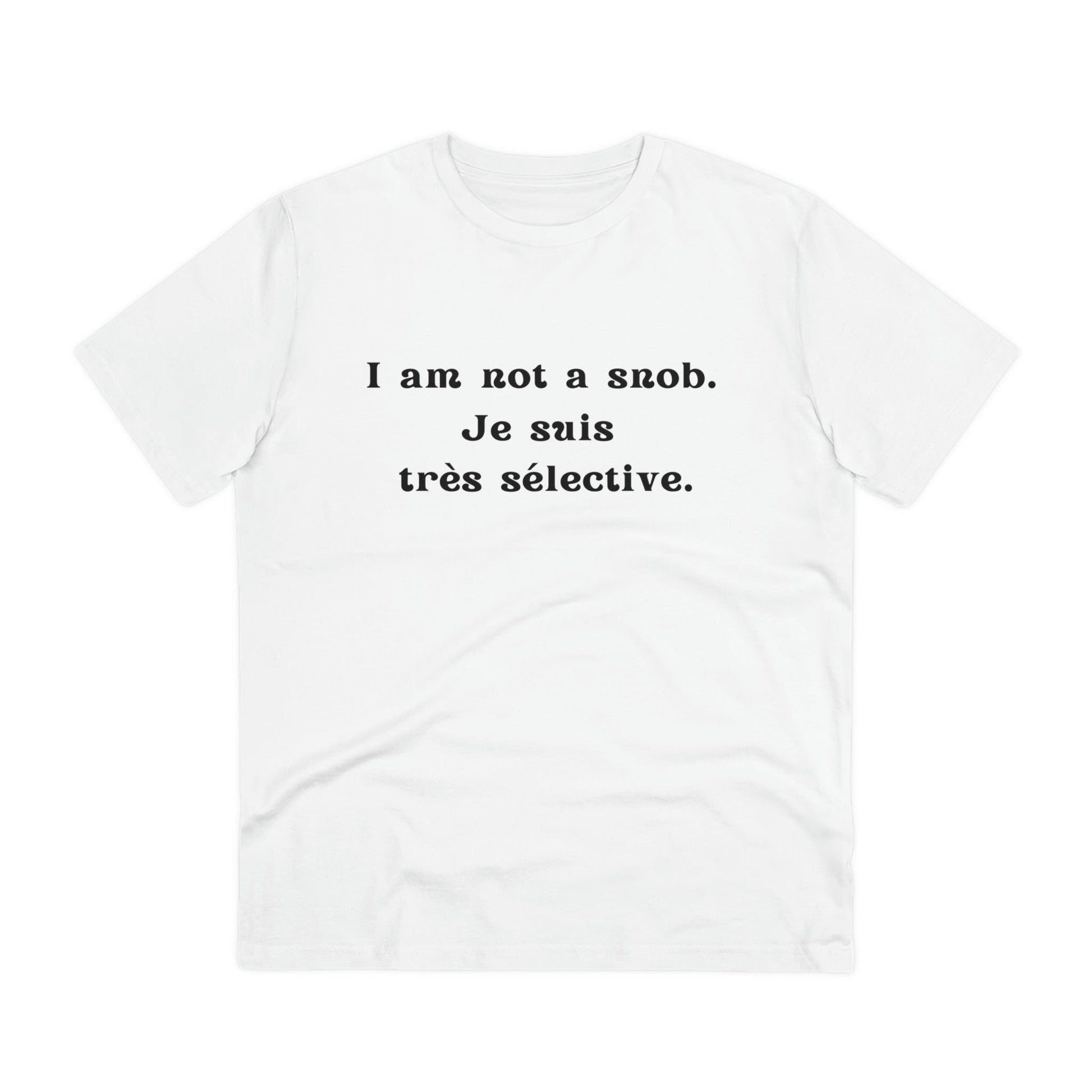 Eco-Friendly Wit: Organic Women's Tee for French Language & Culture Enthusiasts - Print Me Happiness