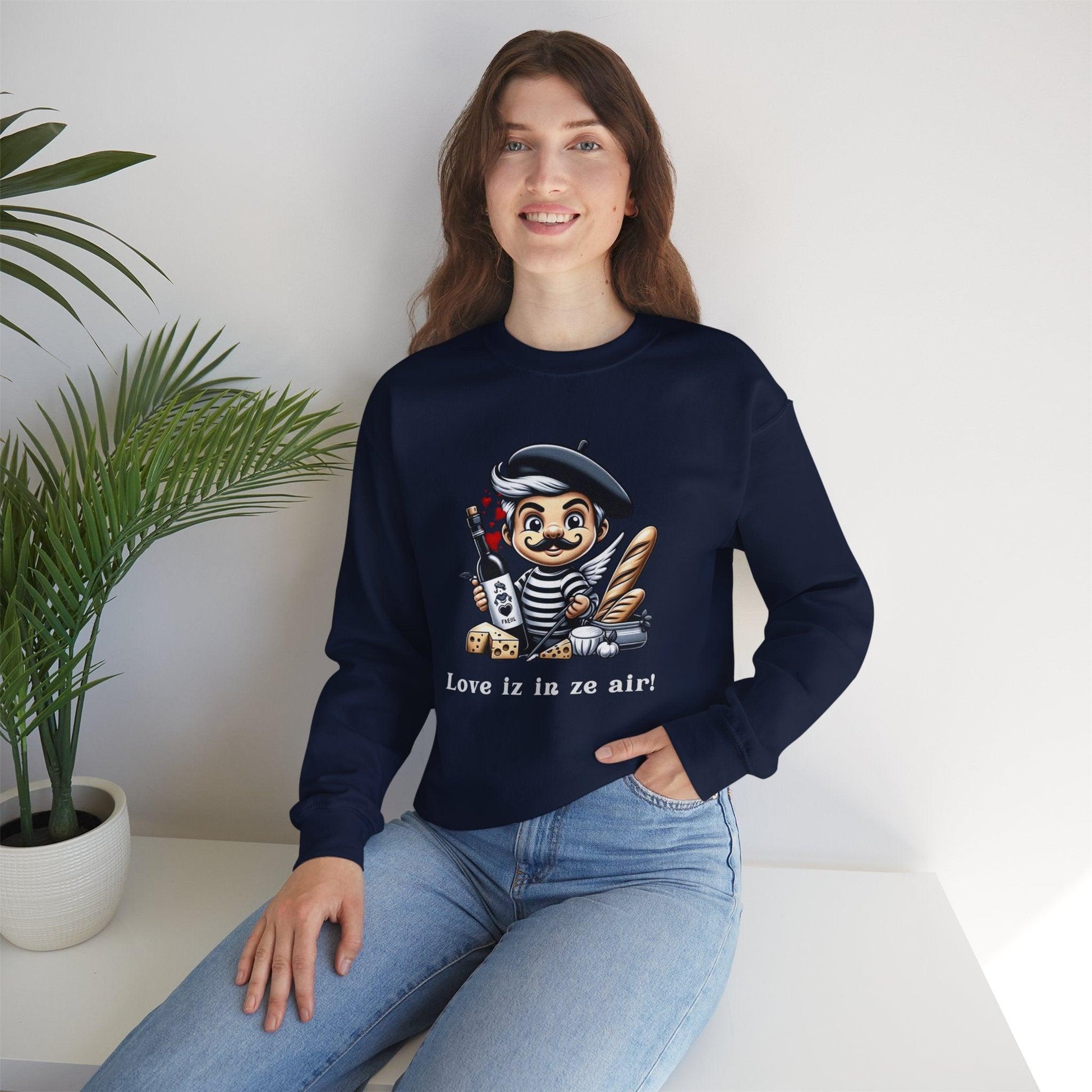 Eco-Friendly Valentine's Day Sweatshirt with a twist of ecologie à la française! - Print Me Happiness