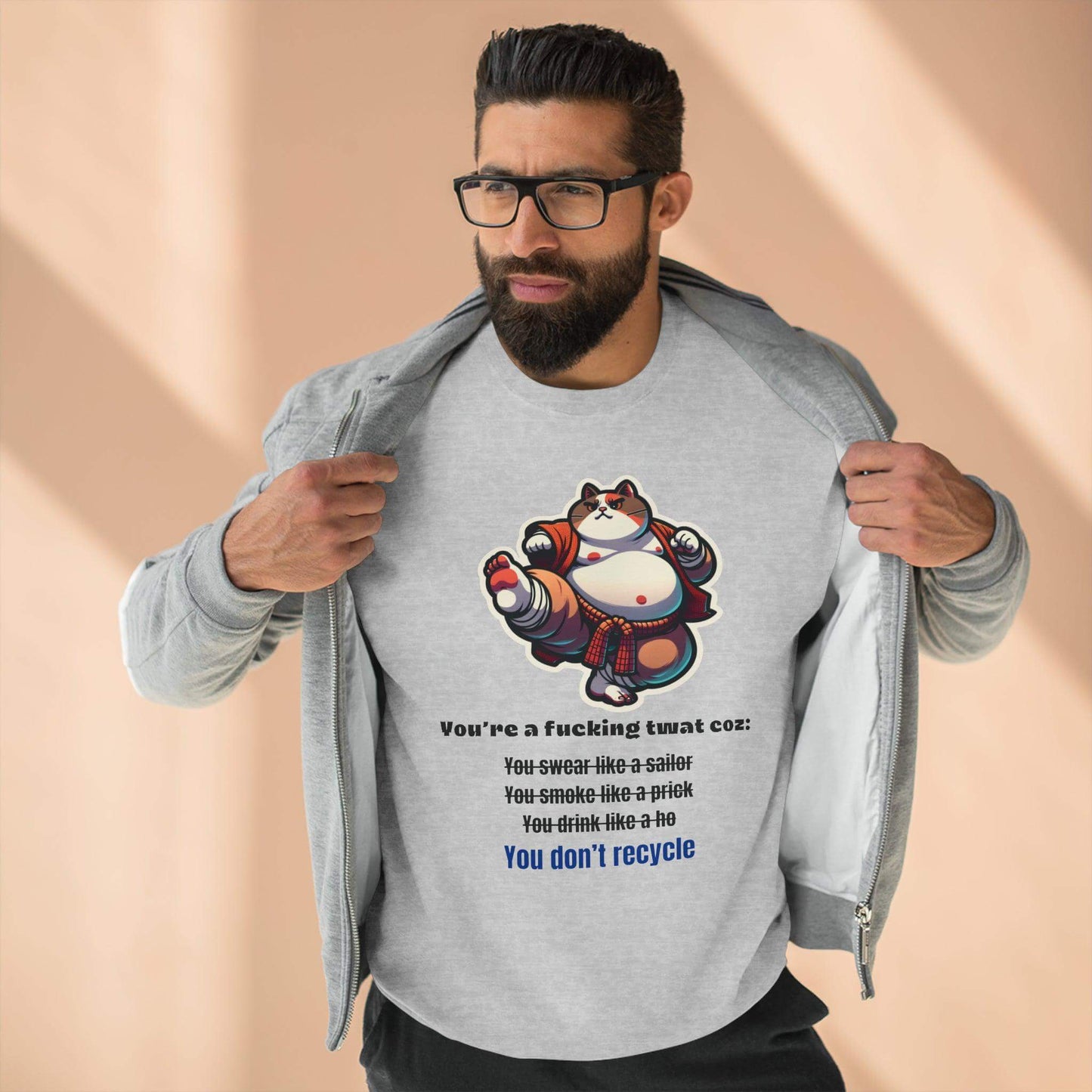 Dojo Cat Ecology Unisex Crewneck Sweatshirt - Print Me Happiness