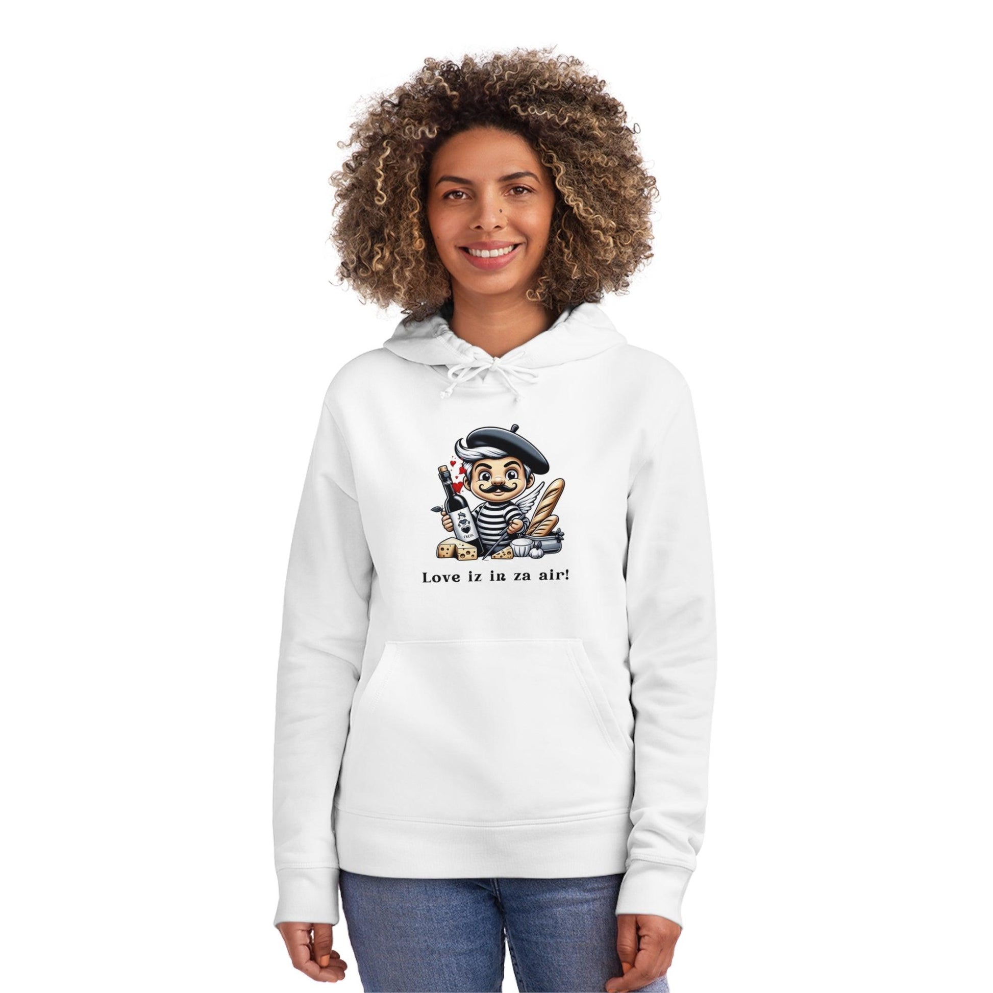 Eco-Friendly Valentine's Day Hoodie with a twist of ecologie à la française! - Print Me Happiness