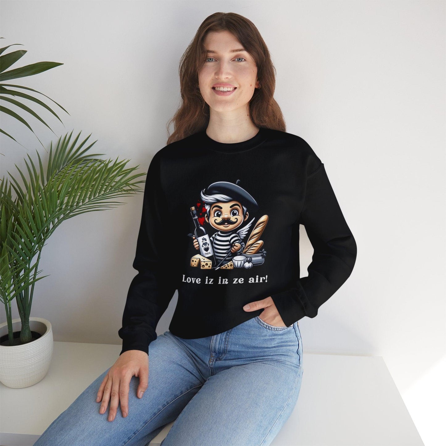 Eco-Friendly Valentine's Day Sweatshirt with a twist of ecologie à la française! - Print Me Happiness