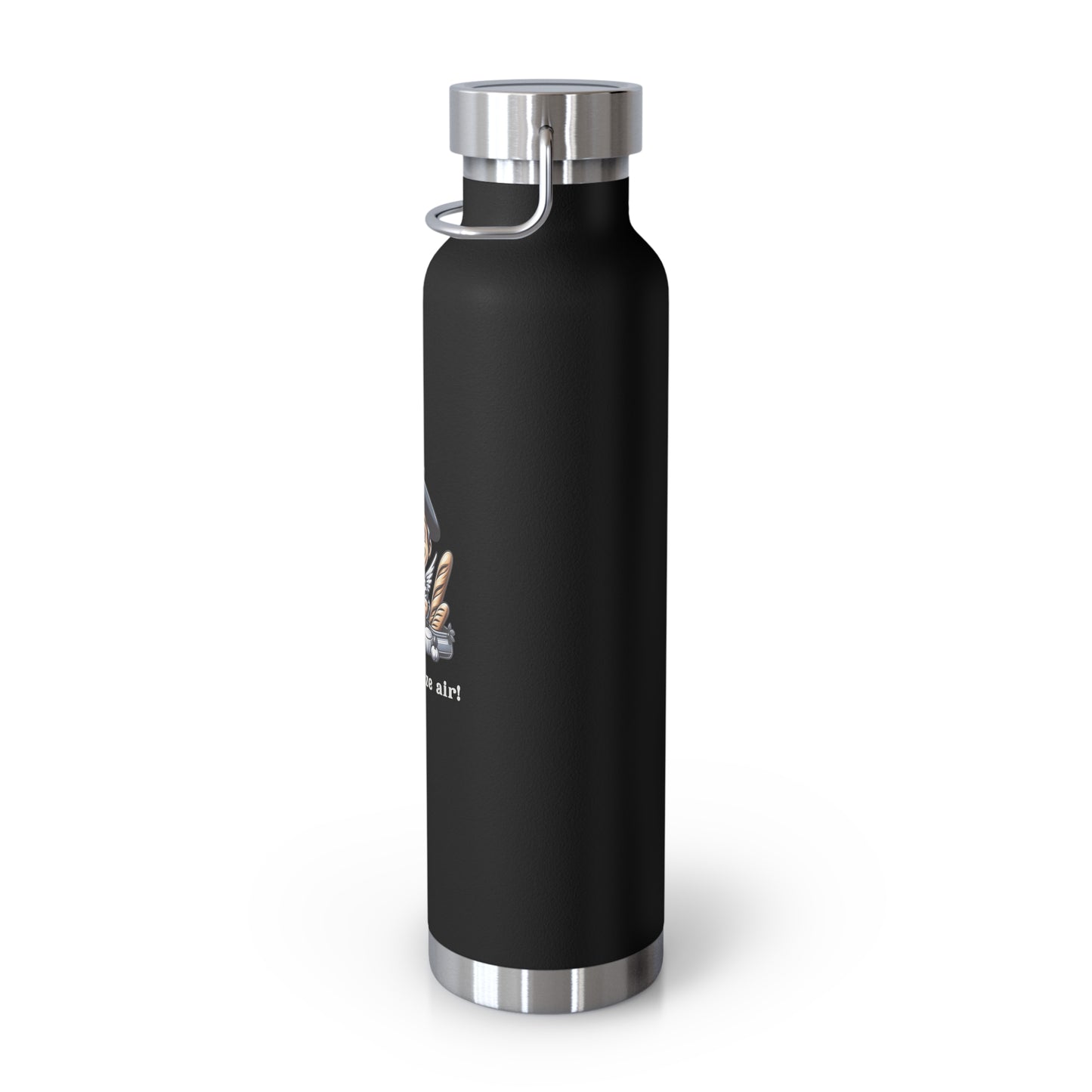 French Cupid's copper insulated bottle