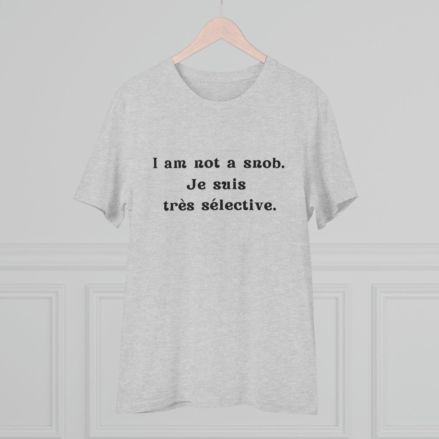 Eco-Friendly Wit: Organic Women's Tee for French Language & Culture Enthusiasts - Print Me Happiness