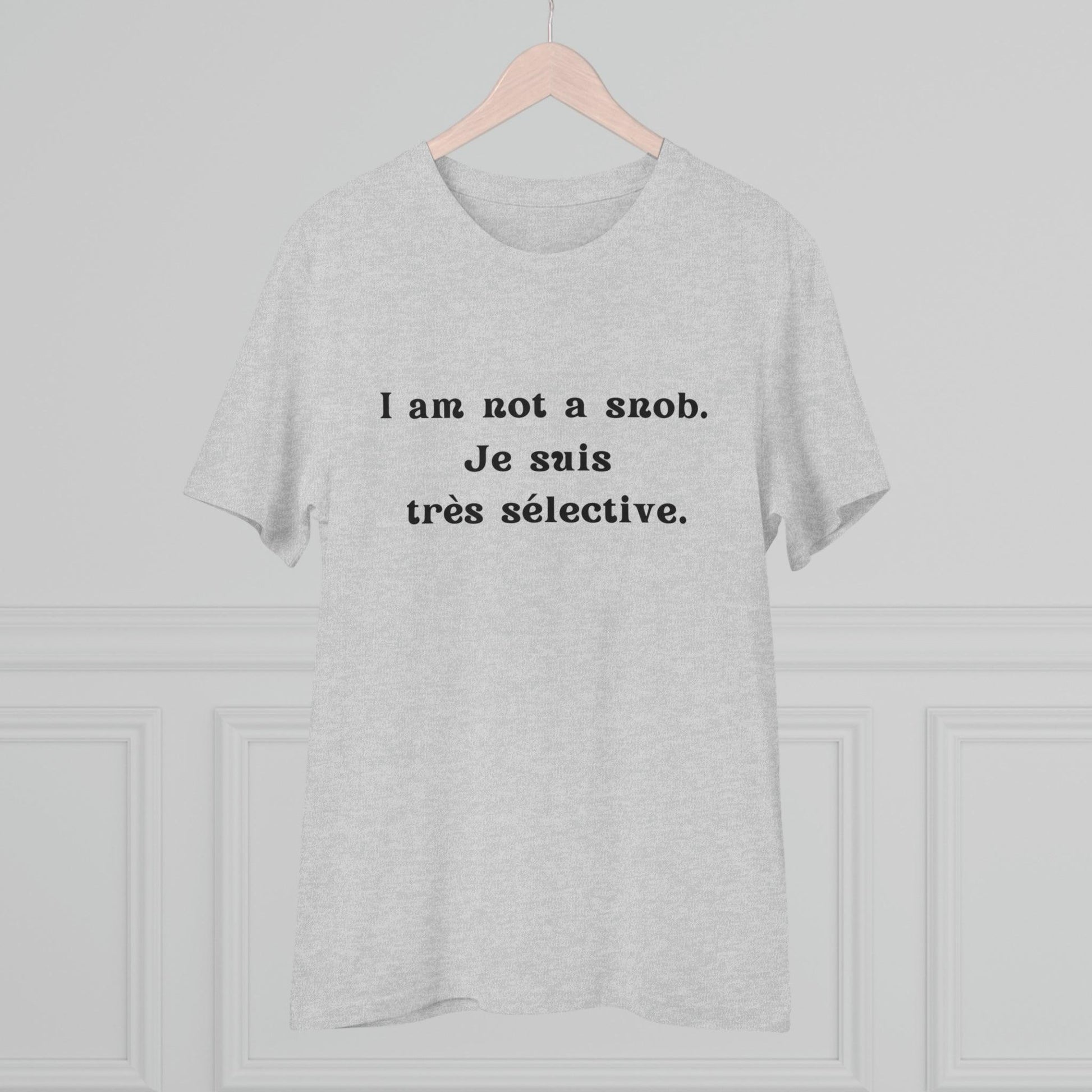 Eco-Friendly Wit: Organic Women's Tee for French Language & Culture Enthusiasts - Print Me Happiness