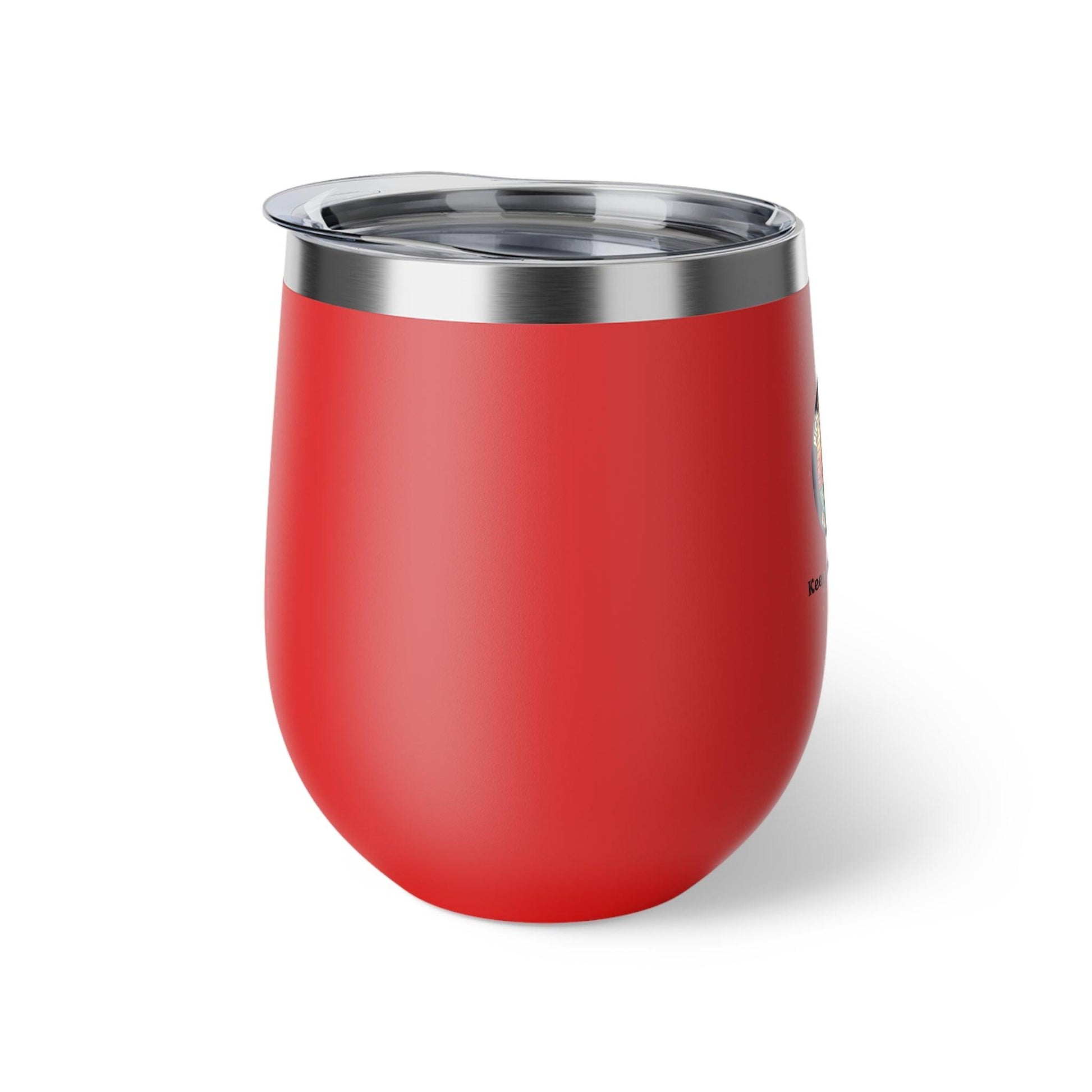 Eco-Warrior Pup: Clean Earth Advocate Copper Vacuum Insulated Wine Tumbler, 12oz- Cold/hot drinks - Print Me Happiness