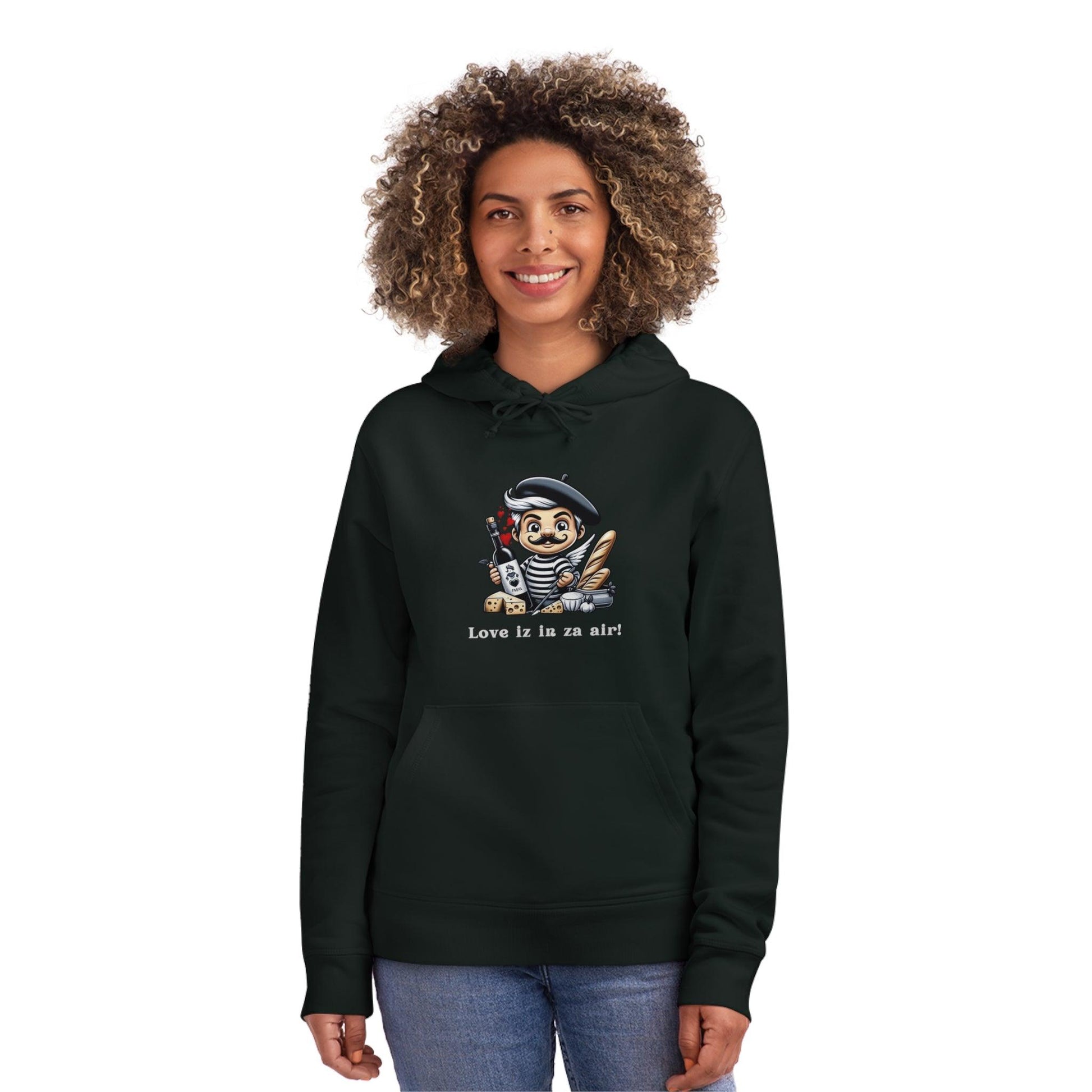 Eco-Friendly Valentine's Day Hoodie with a twist of ecologie à la française! - Print Me Happiness