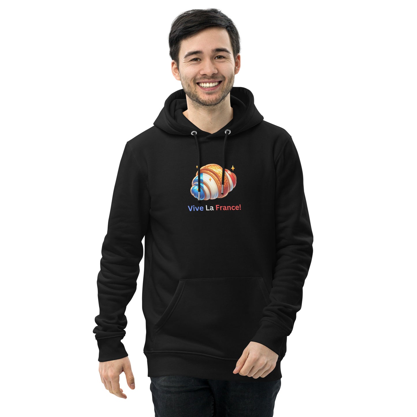 Vive La France! Croissant Unisex Hoodie