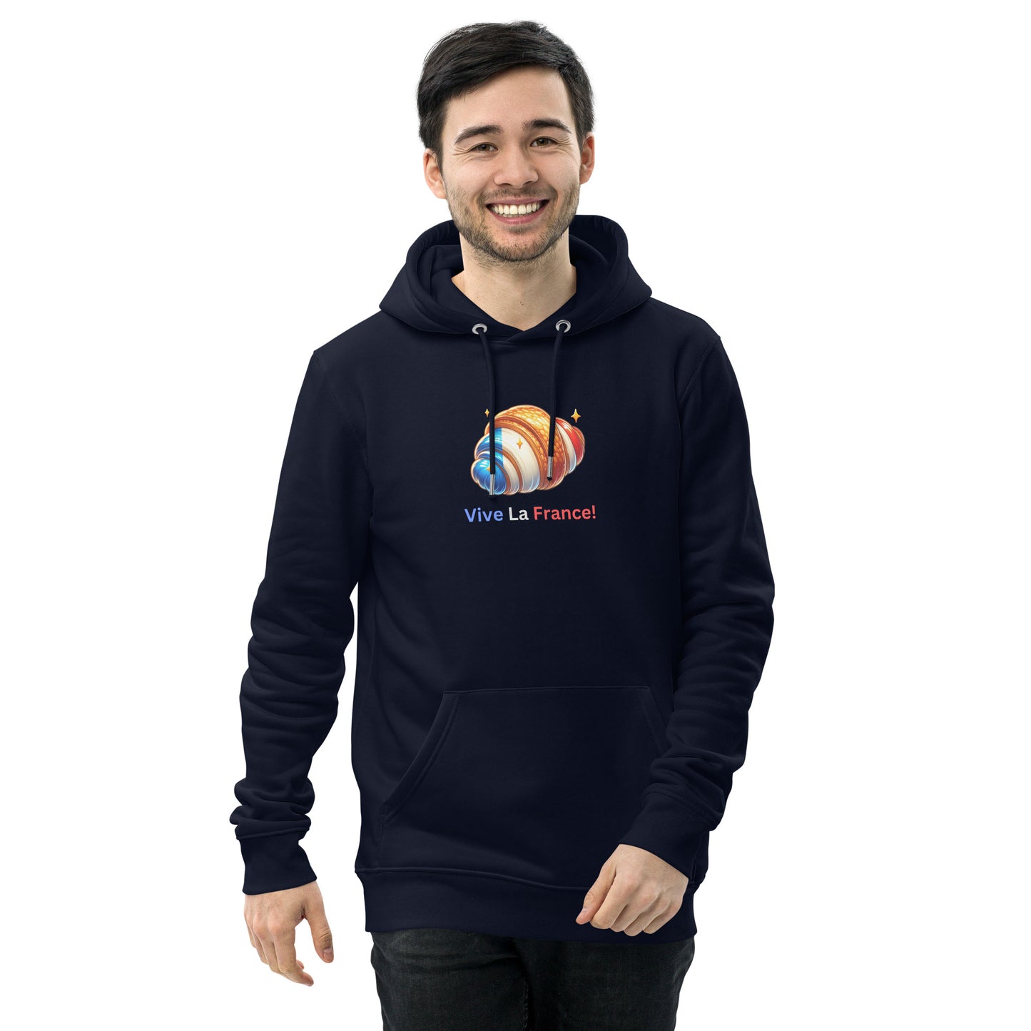 Vive La France! Croissant Unisex Hoodie