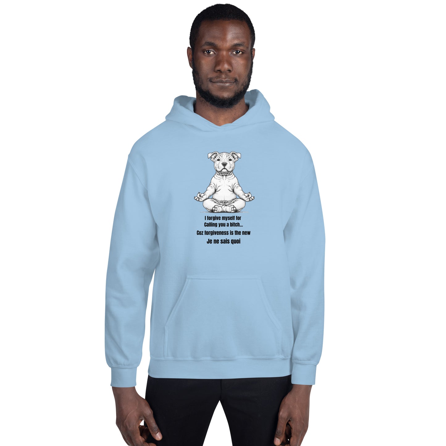 Zen Dog Swearing Mindfulness Unisex Hoodie