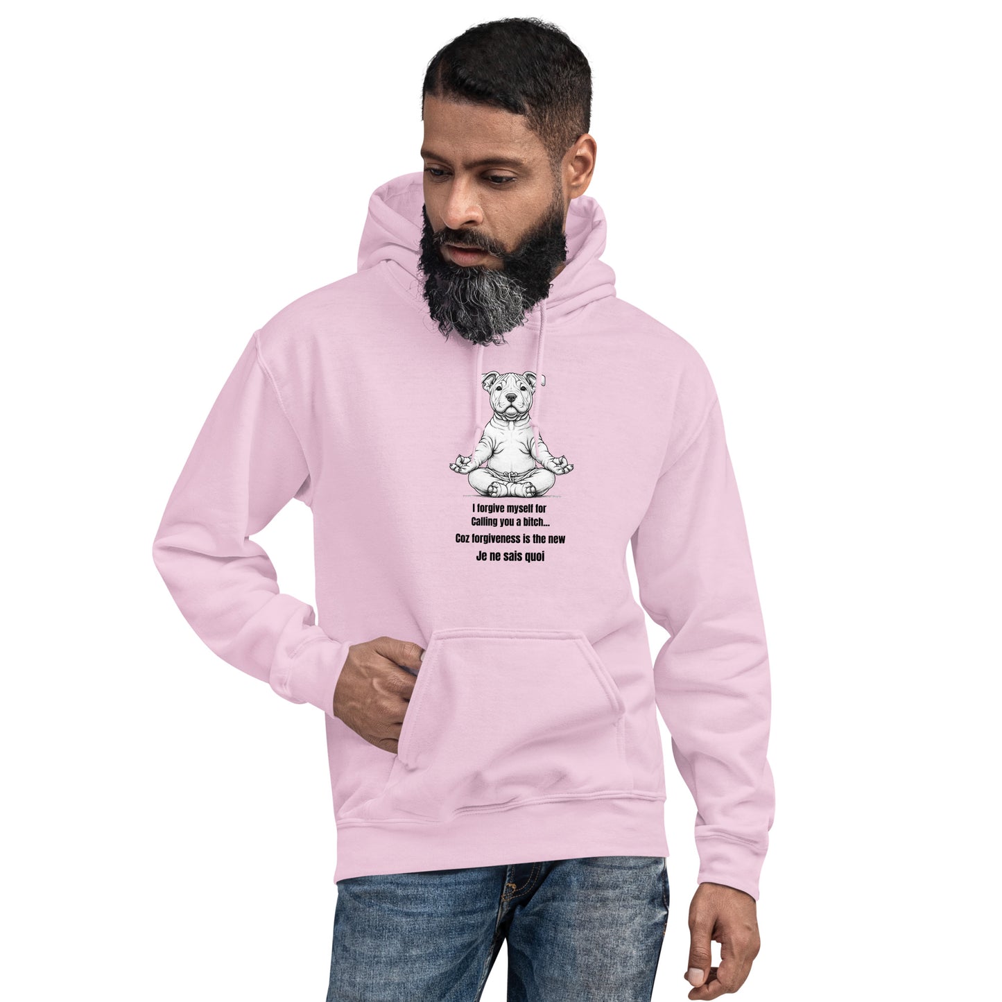 Zen Dog Swearing Mindfulness Unisex Hoodie