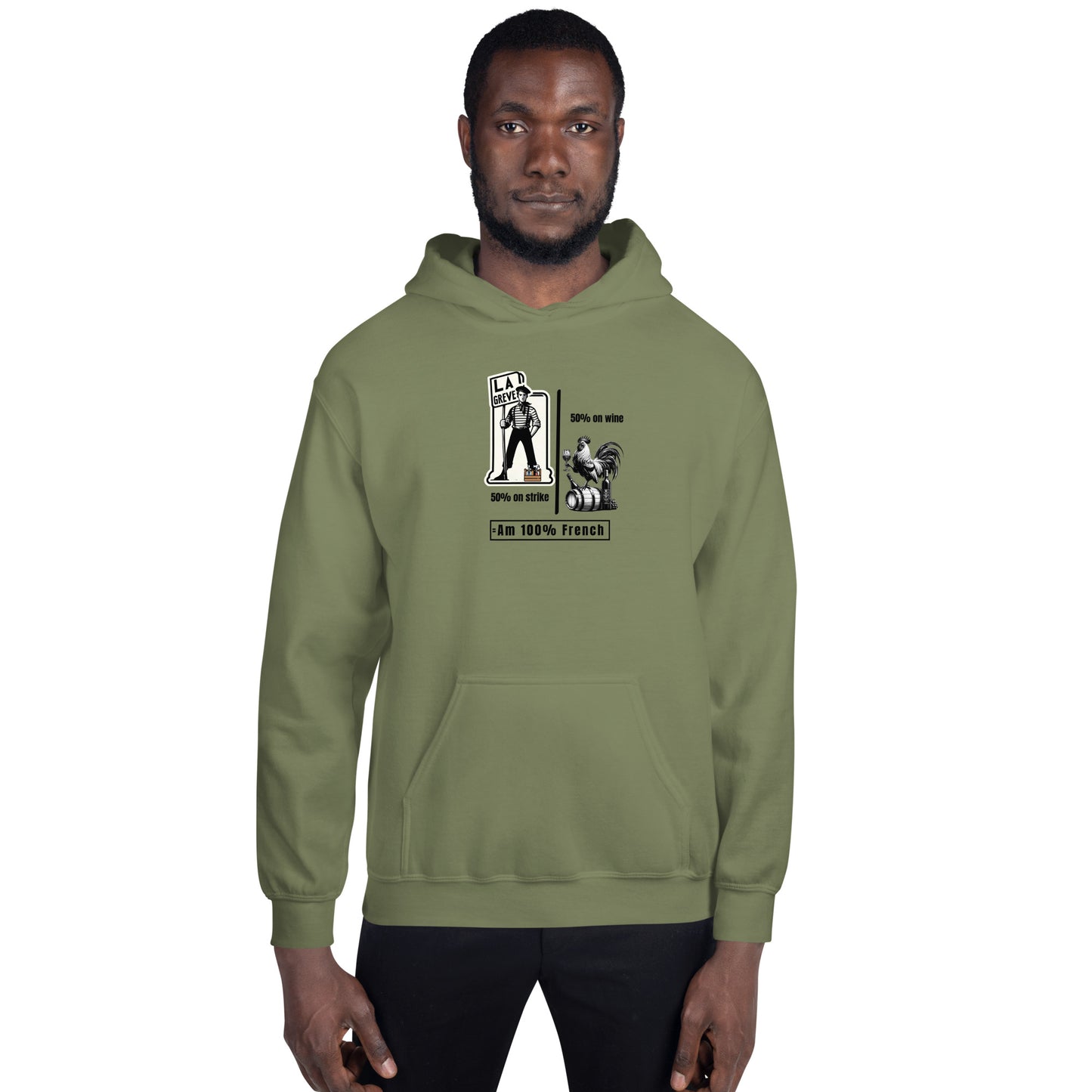 French Protest & Wine-Enthusiast Unisex Hoodie