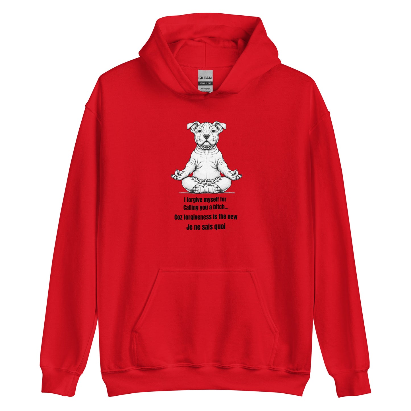 Zen Dog Swearing Mindfulness Unisex Hoodie