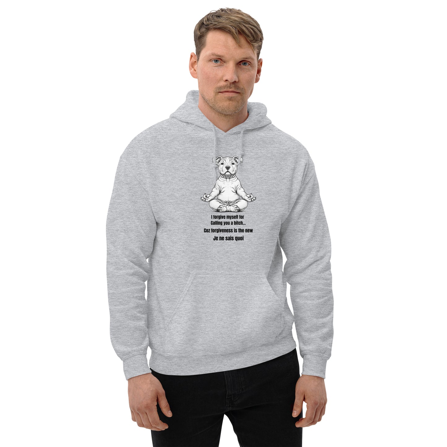 Zen Dog Swearing Mindfulness Unisex Hoodie