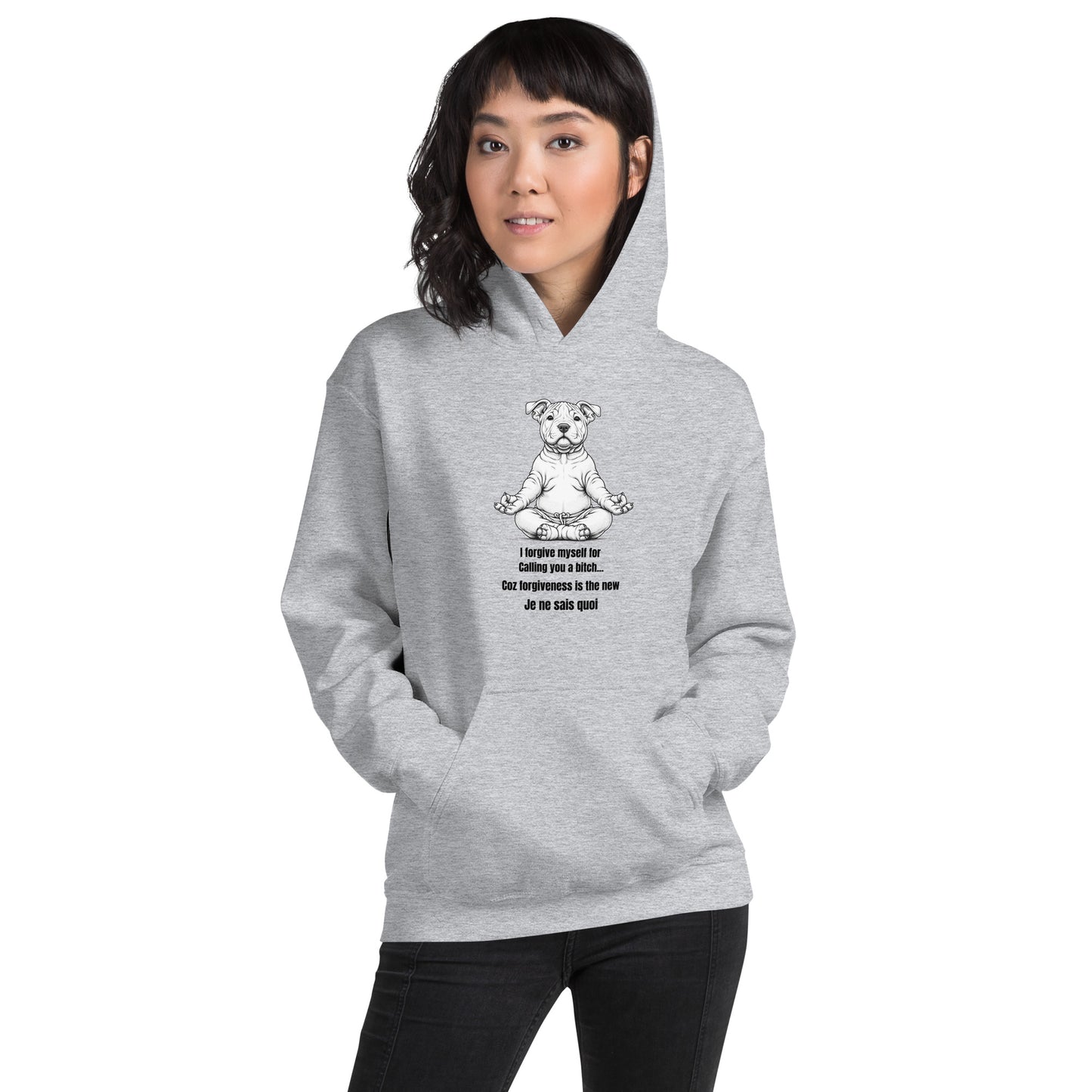 Zen Dog Swearing Mindfulness Unisex Hoodie