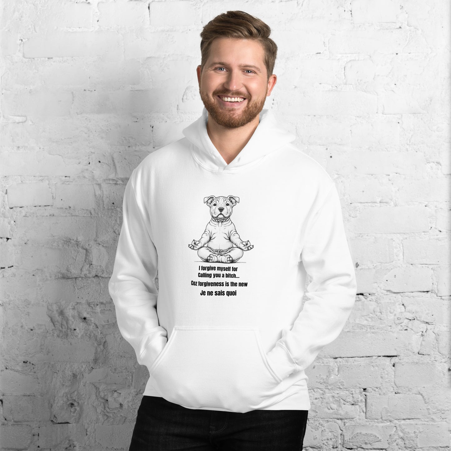 Zen Dog Swearing Mindfulness Unisex Hoodie