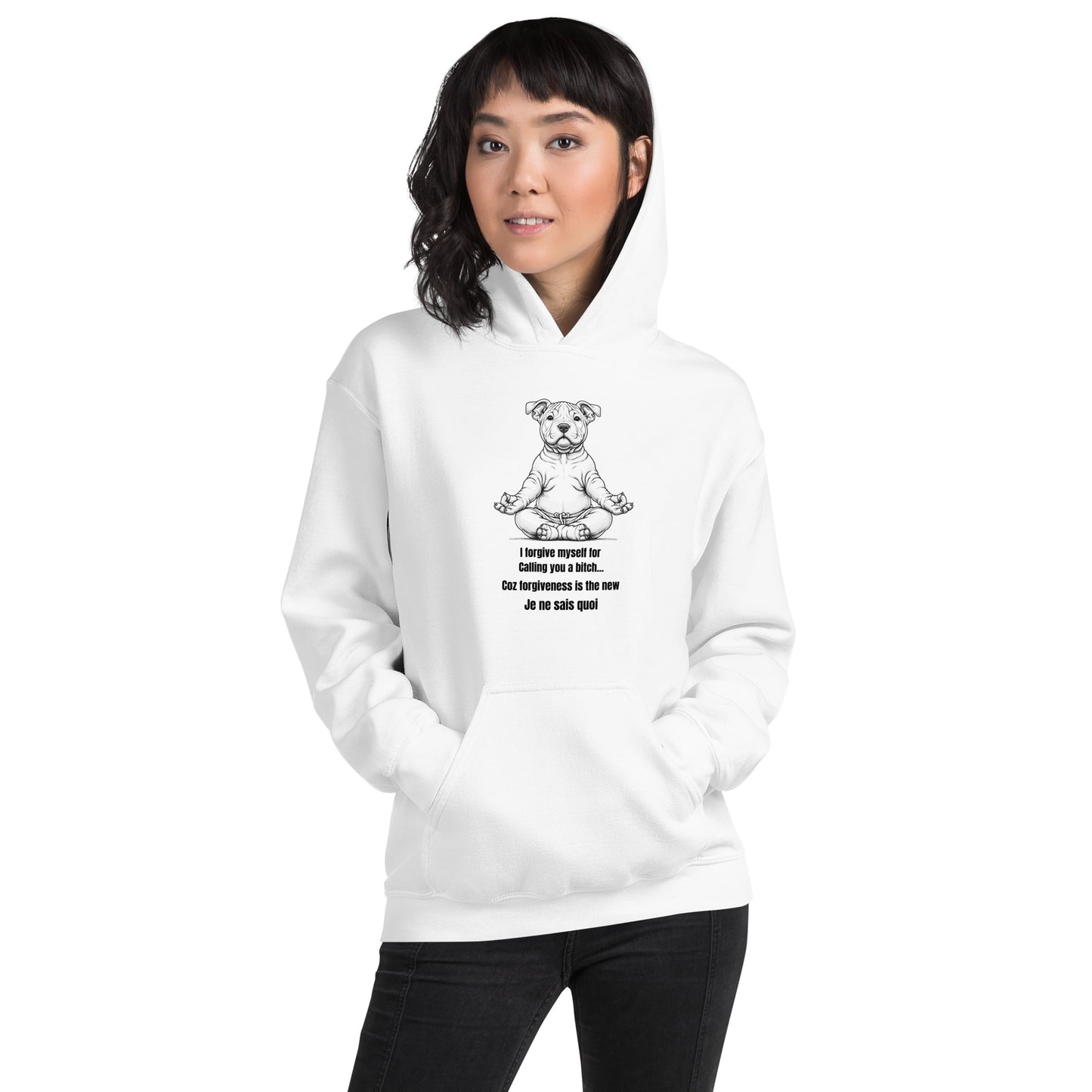 Zen Dog Swearing Mindfulness Unisex Hoodie