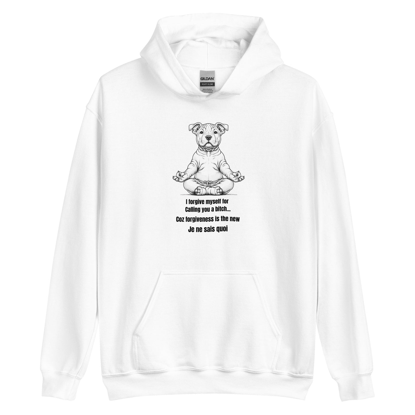 Zen Dog Swearing Mindfulness Unisex Hoodie